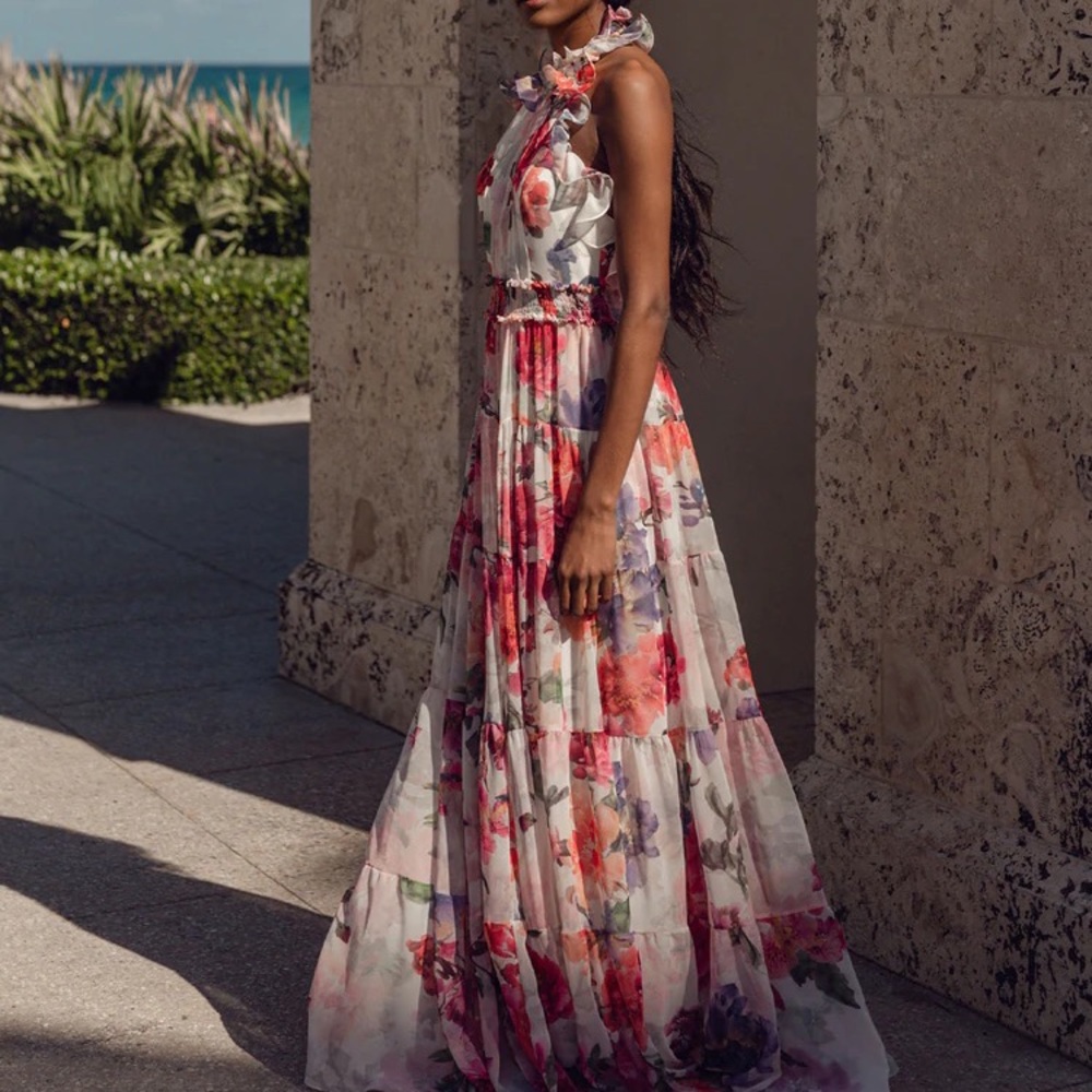 Patbo Floral Maxi Gown Dress